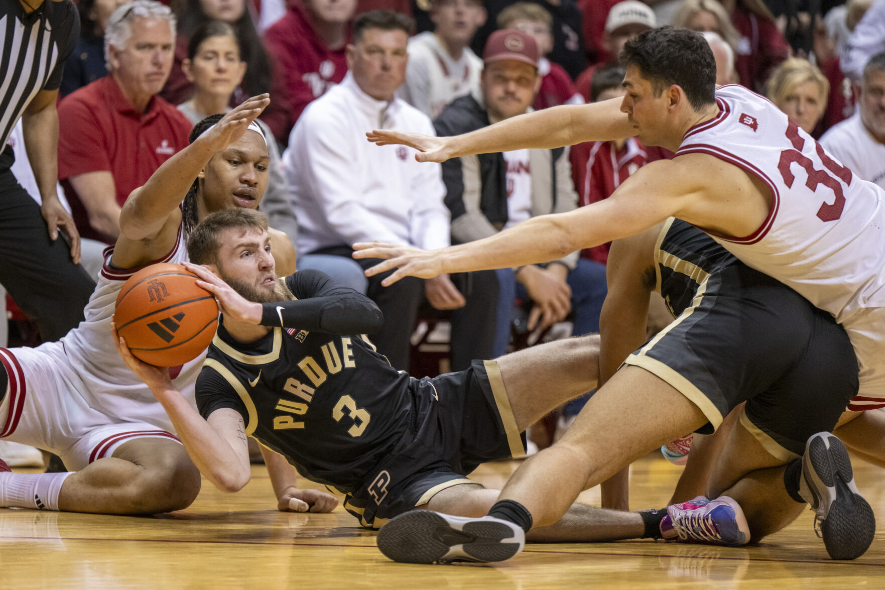 Indiana's defense comes up big in 2nd half and leads Hoosiers past No. 13 Purdue 73-58